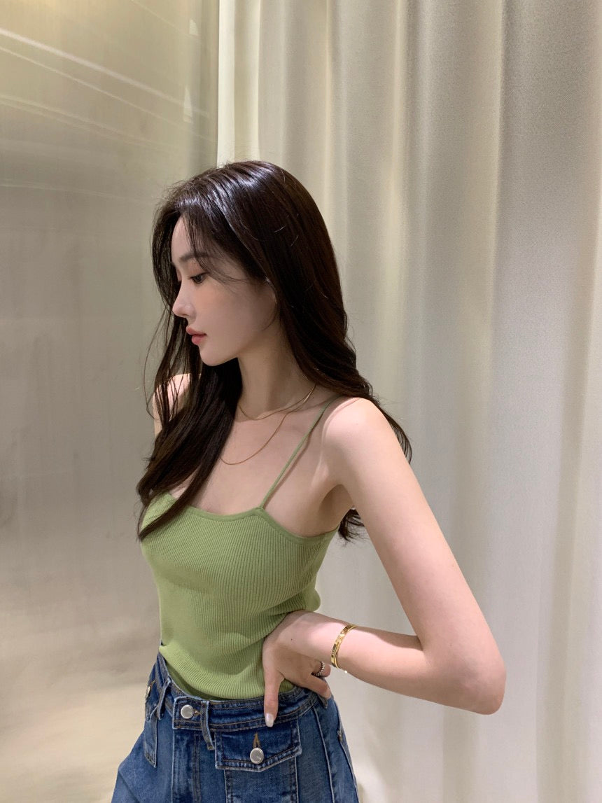 Minimalist Knit Camisole + Jacket Set