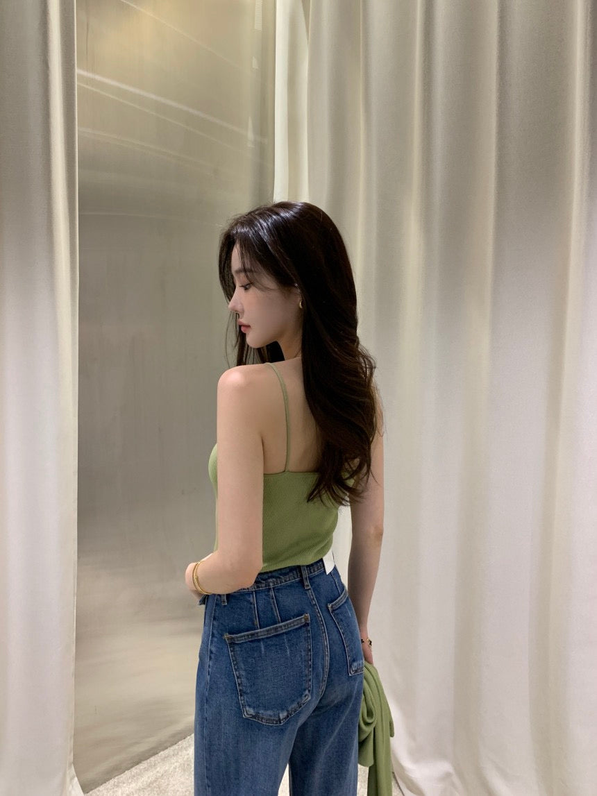 Minimalist Knit Camisole + Jacket Set