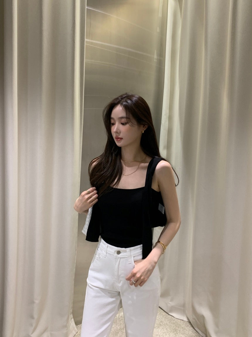 Minimalist Knit Camisole + Jacket Set