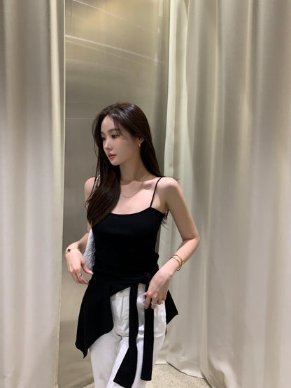 Minimalist Knit Camisole + Jacket Set