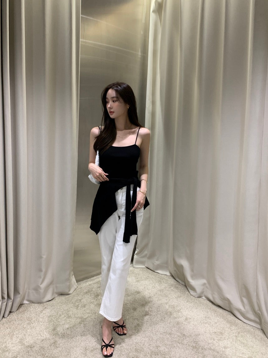 Minimalist Knit Camisole + Jacket Set