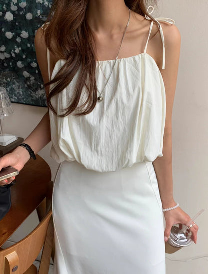 French-style Suspender + Mermaid Skirt Set