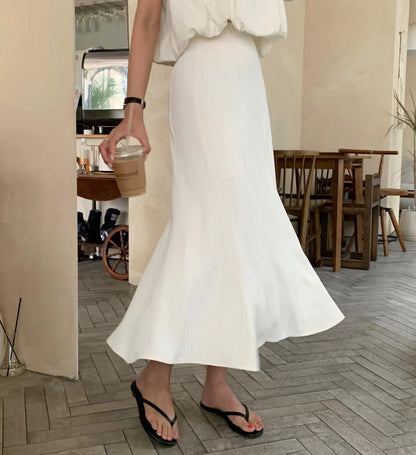 French-style Suspender + Mermaid Skirt Set