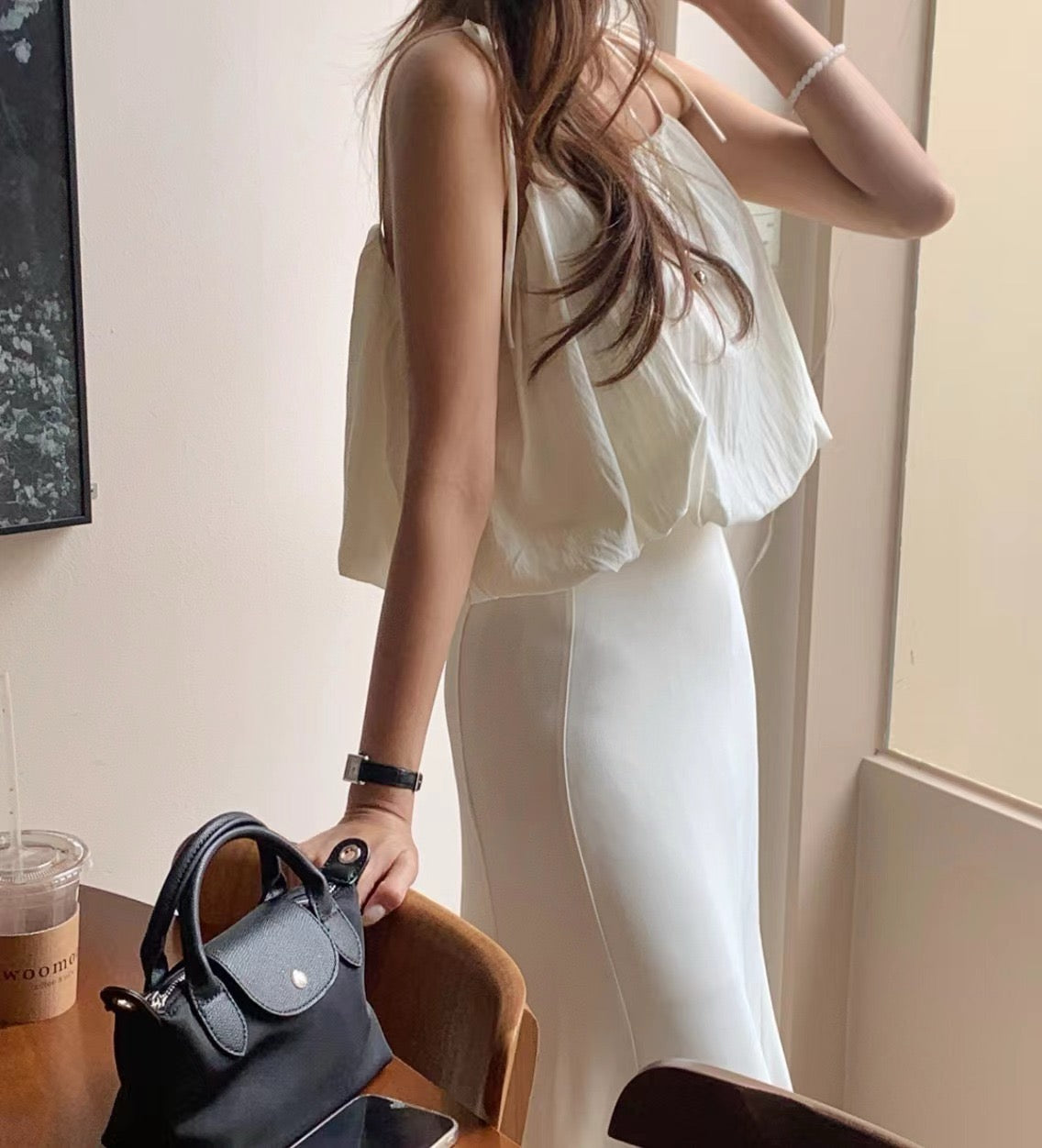 French-style Suspender + Mermaid Skirt Set