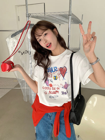 卡通塗鴉趣味T恤