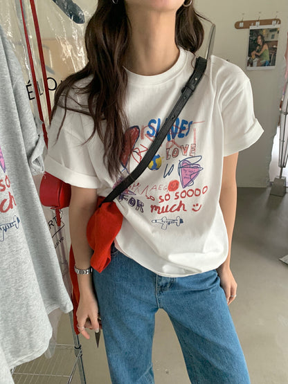 卡通塗鴉趣味T恤