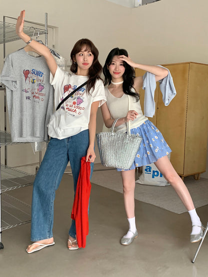 卡通塗鴉趣味T恤