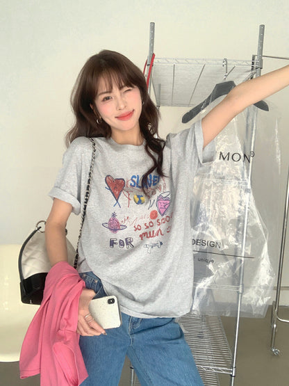 卡通塗鴉趣味T恤