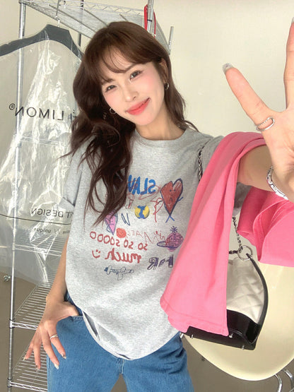 卡通塗鴉趣味T恤