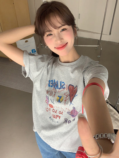 卡通塗鴉趣味T恤