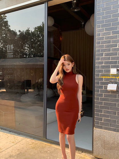 修身顯瘦包臀連身裙