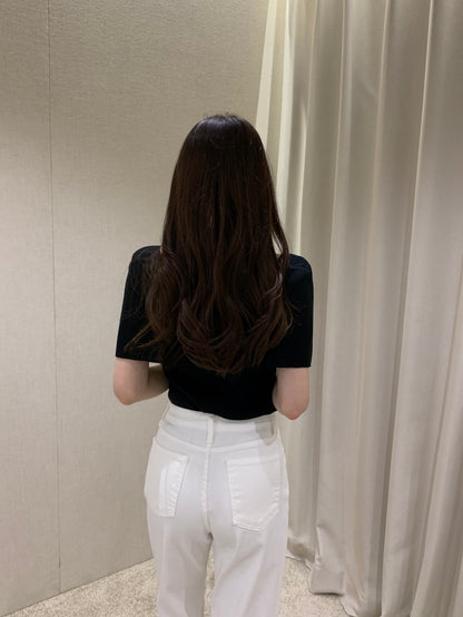 French-Style Chic Shawl Knit Top