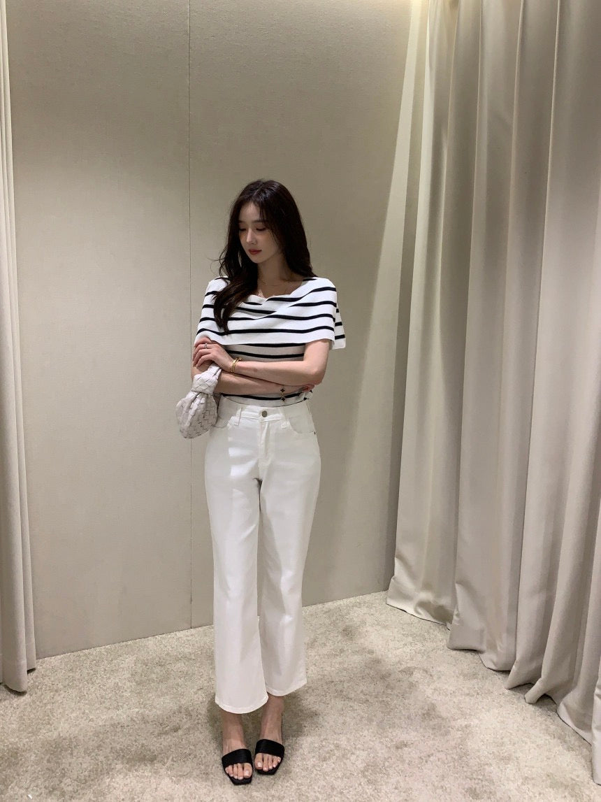 French-Style Chic Shawl Knit Top