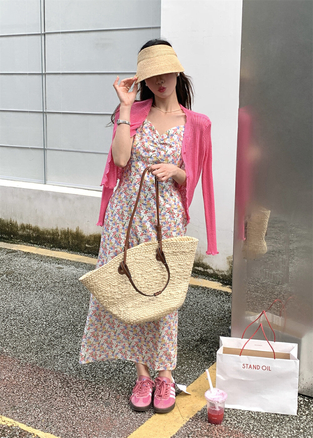 Atmospheric Romantic Floral Slip Dress