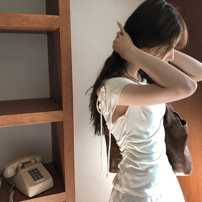 Off-the-shoulder Slimming Waist Top