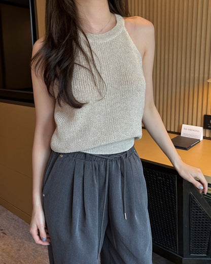 掛脖針織背心