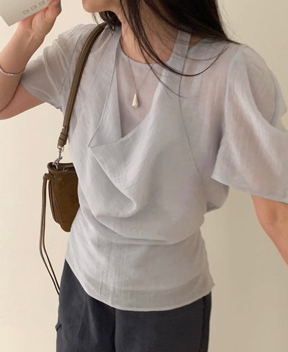 掛脖兩件套恤衫