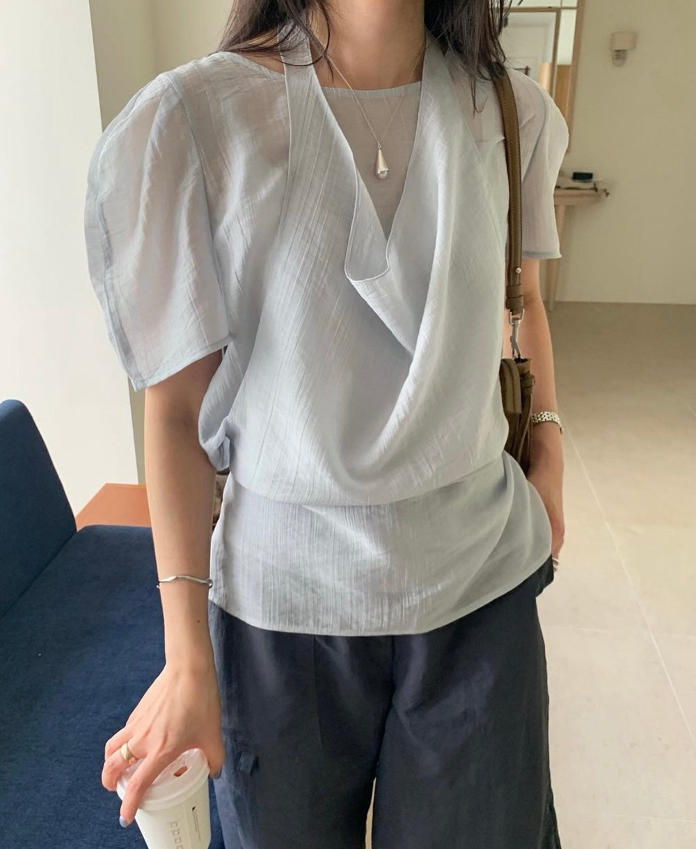 掛脖兩件套恤衫