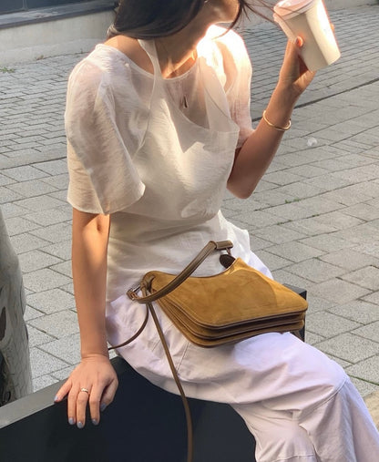 掛脖兩件套恤衫