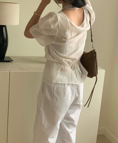 掛脖兩件套恤衫