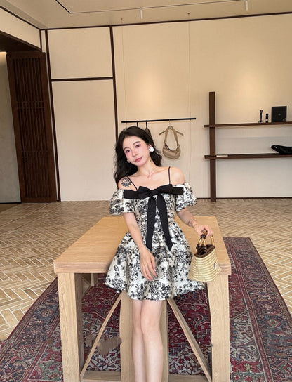 Heavywork 3D Bowknot Spaghetti Strap Dress