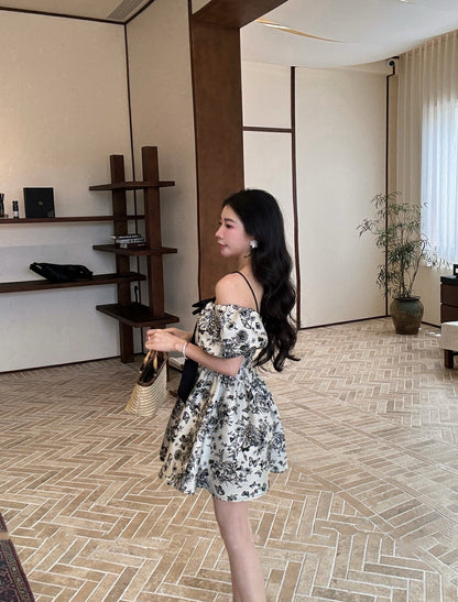 Heavywork 3D Bowknot Spaghetti Strap Dress