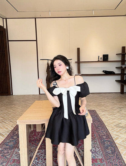 Heavywork 3D Bowknot Spaghetti Strap Dress