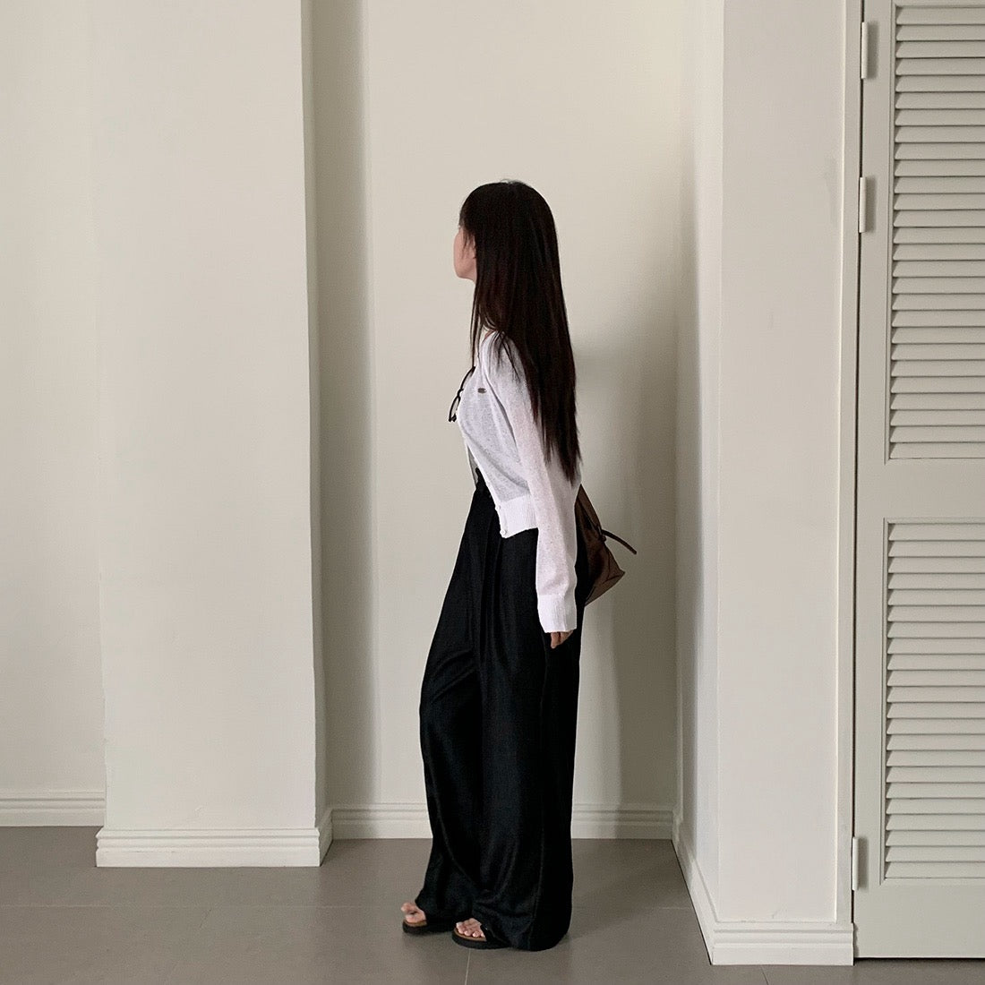 Candy-colored lightweight knit sun-protection cardigan