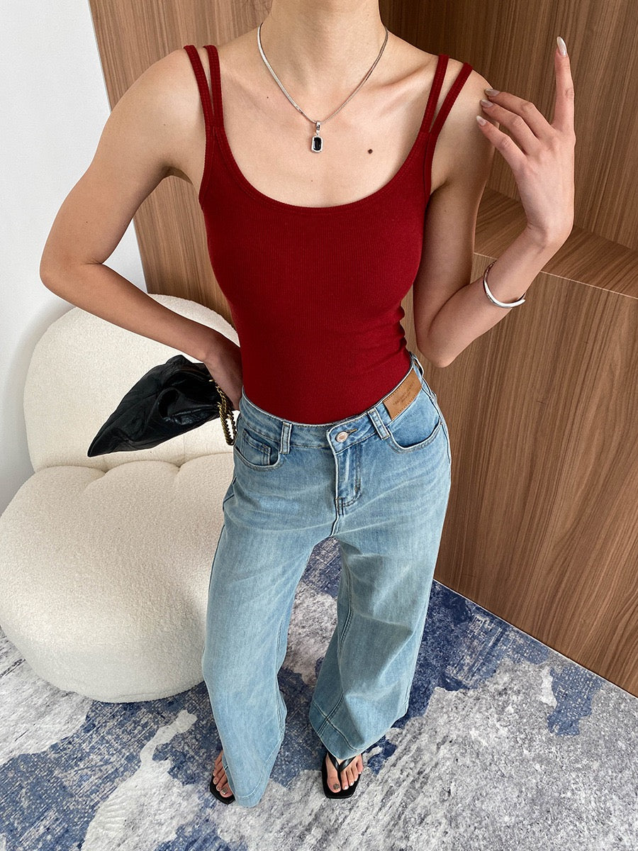 大U領連Pad雙肩帶吊帶