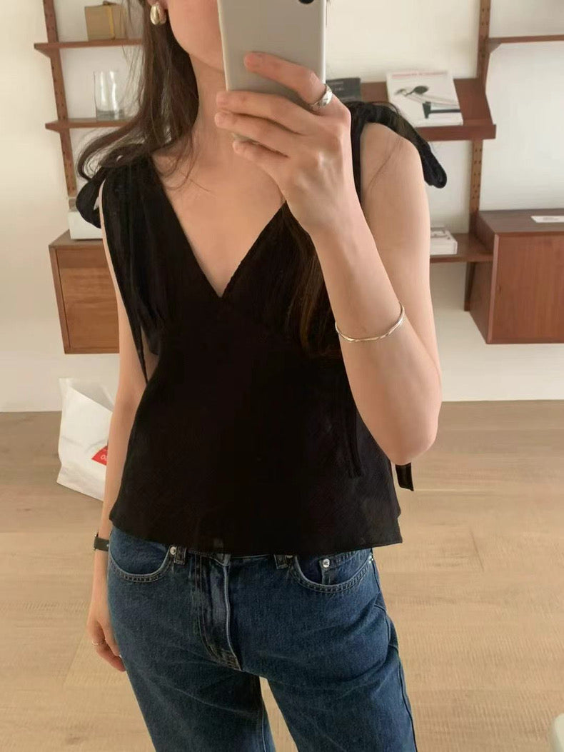 Bow Tie Strap Tank Top