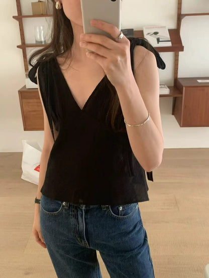 Bow Tie Strap Tank Top