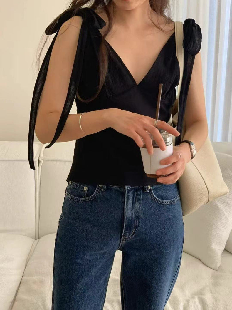Bow Tie Strap Tank Top