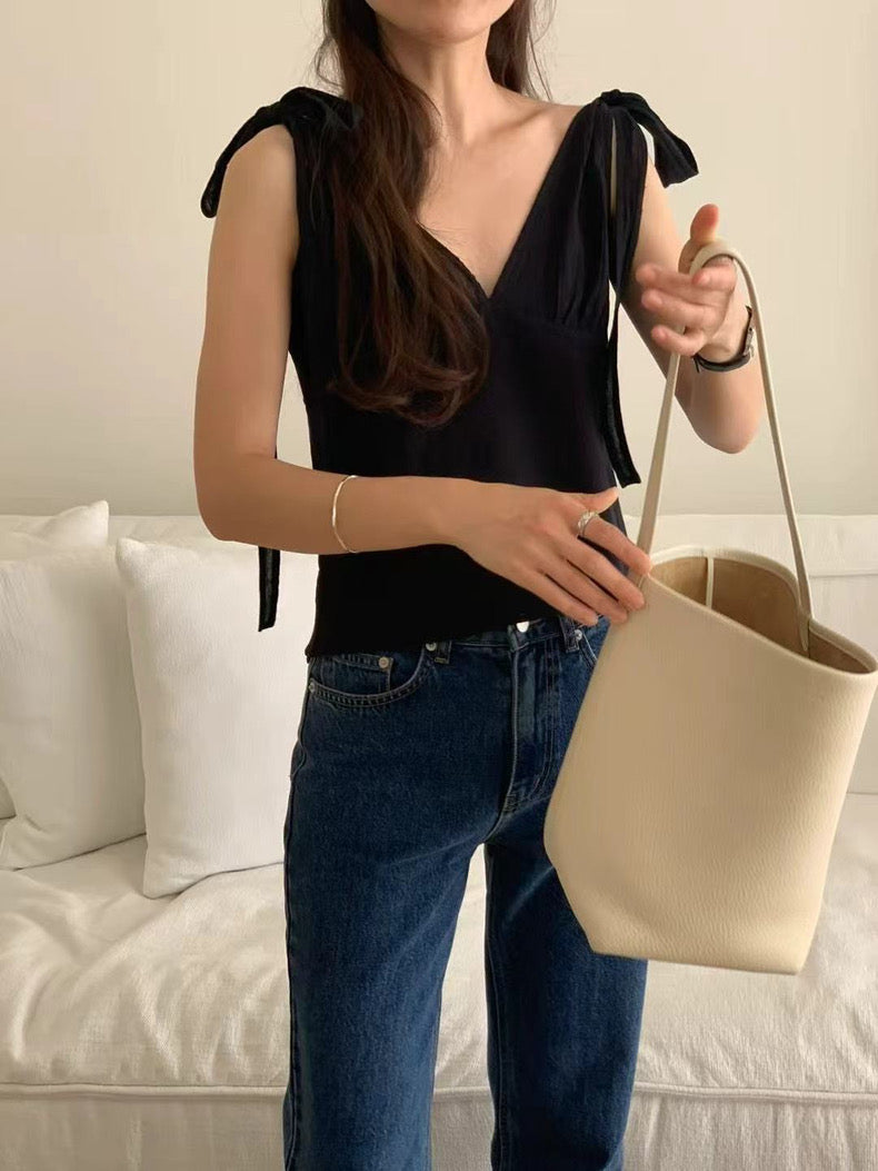 Bow Tie Strap Tank Top