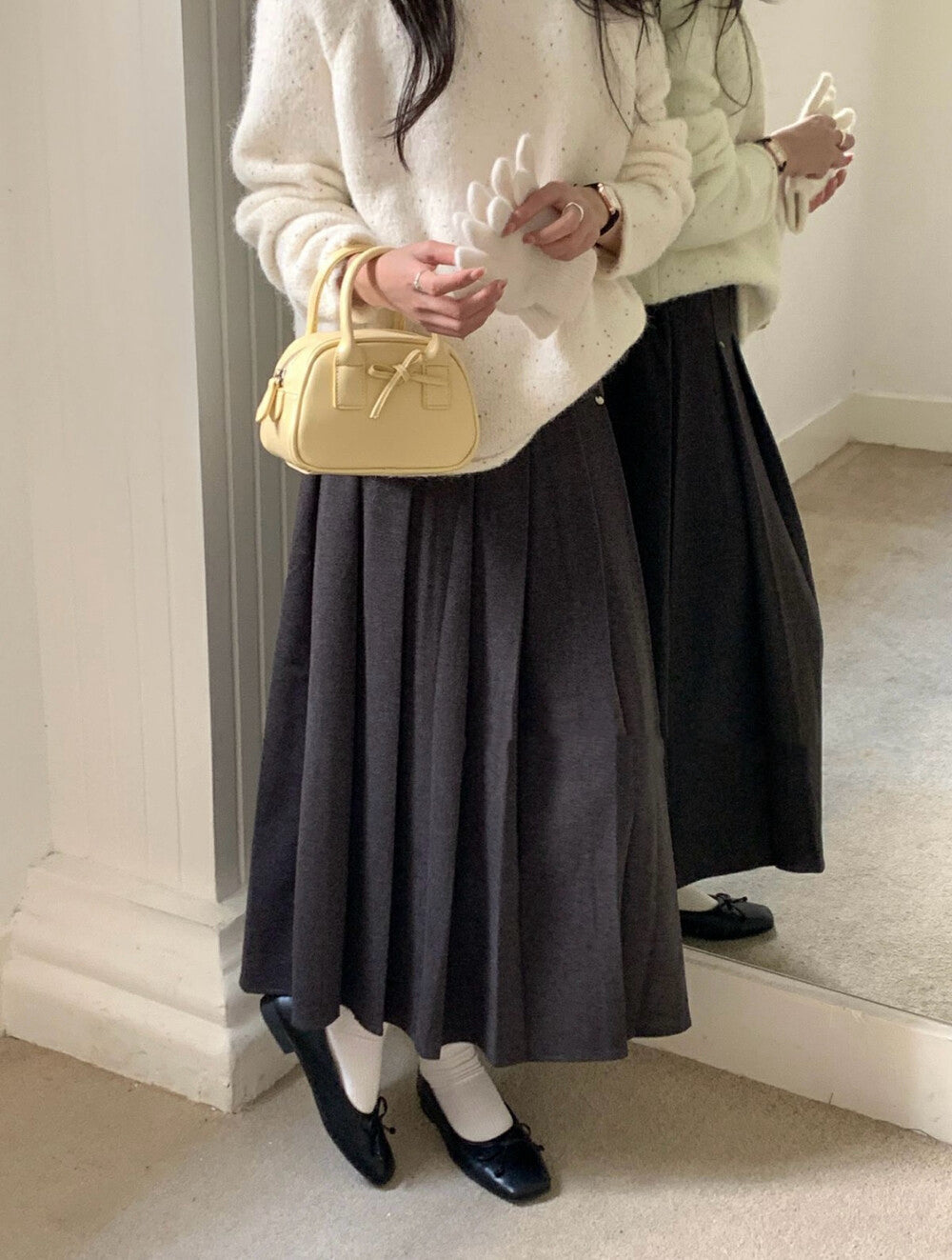 蝴蝶結迷你可愛手提包