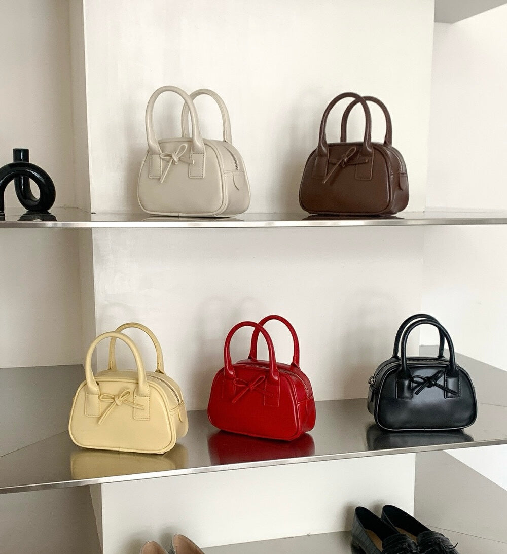 蝴蝶結迷你可愛手提包