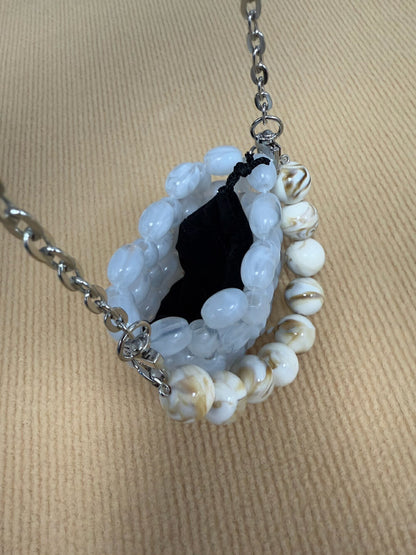 手工珍珠串珠編織包