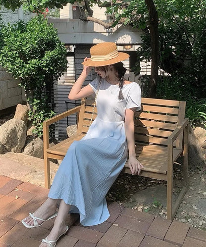 花びら袖リボン付きワンピース