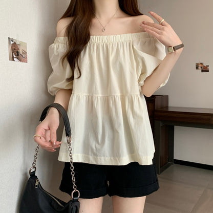 Square Neck Loose Fit Slimming Blouse