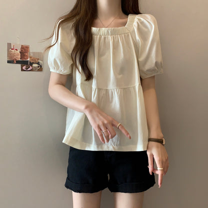 Square Neck Loose Fit Slimming Blouse