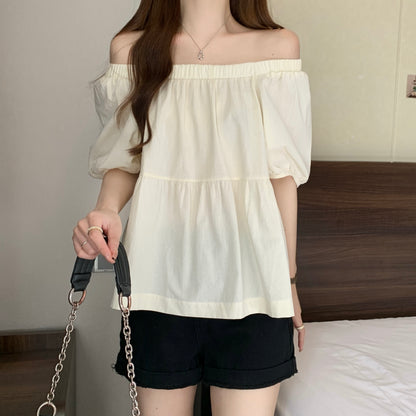 Square Neck Loose Fit Slimming Blouse
