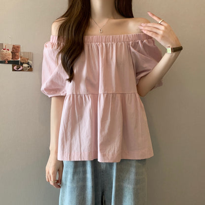 Square Neck Loose Fit Slimming Blouse