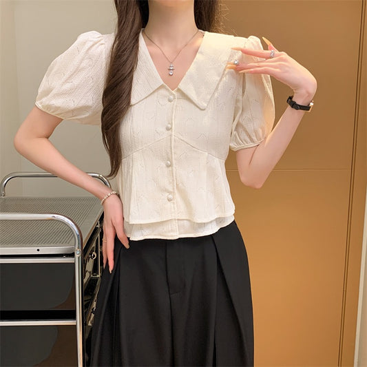 甜美娃娃領恤衫