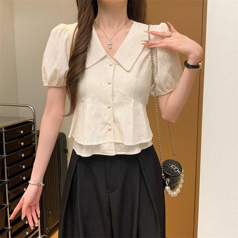 甜美娃娃領恤衫