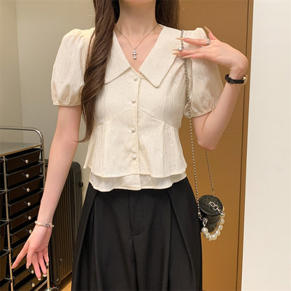 甜美娃娃領恤衫