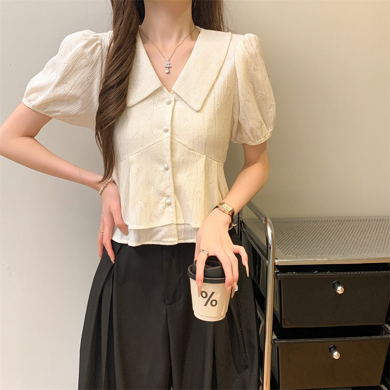 甜美娃娃領恤衫