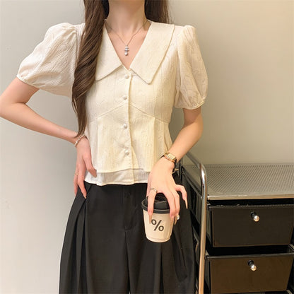 甜美娃娃領恤衫