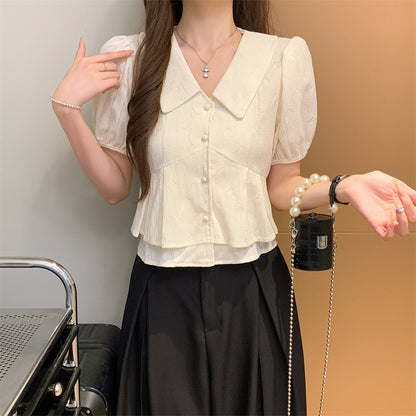 甜美娃娃領恤衫