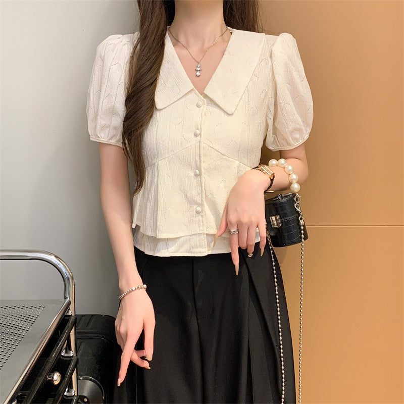 甜美娃娃領恤衫