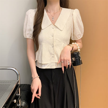 甜美娃娃領恤衫