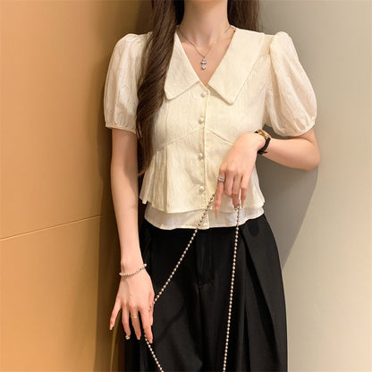 甜美娃娃領恤衫